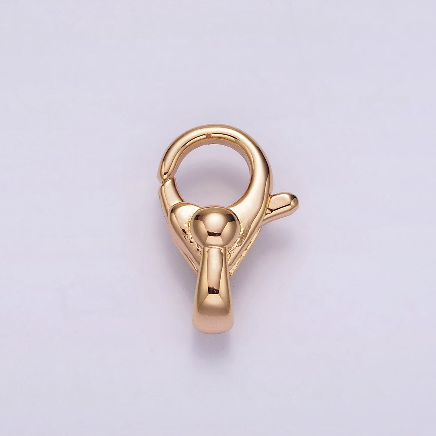 1pc Mini Wholesale Lobster Clasp 14k Gold Filled Head Lobster Claw for Jewelry Making 17.4 x 10.9 mm Z-521