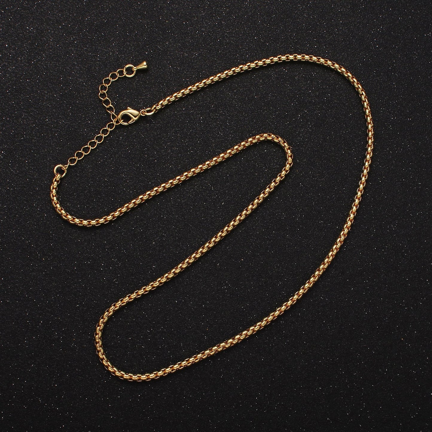 14K Gold Filled 2.5mm Box Chain 18 Inch, 16 Inch Layering Necklace in Gold & Silver Unisex Jewelry | WA-2220 ~ WA-2223