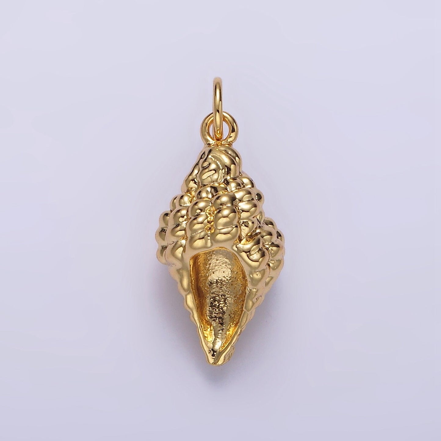 14K Gold Filled 20mm Ocean Clam Sea Shell Add-On Charm in Gold & Silver | N1083 N1084