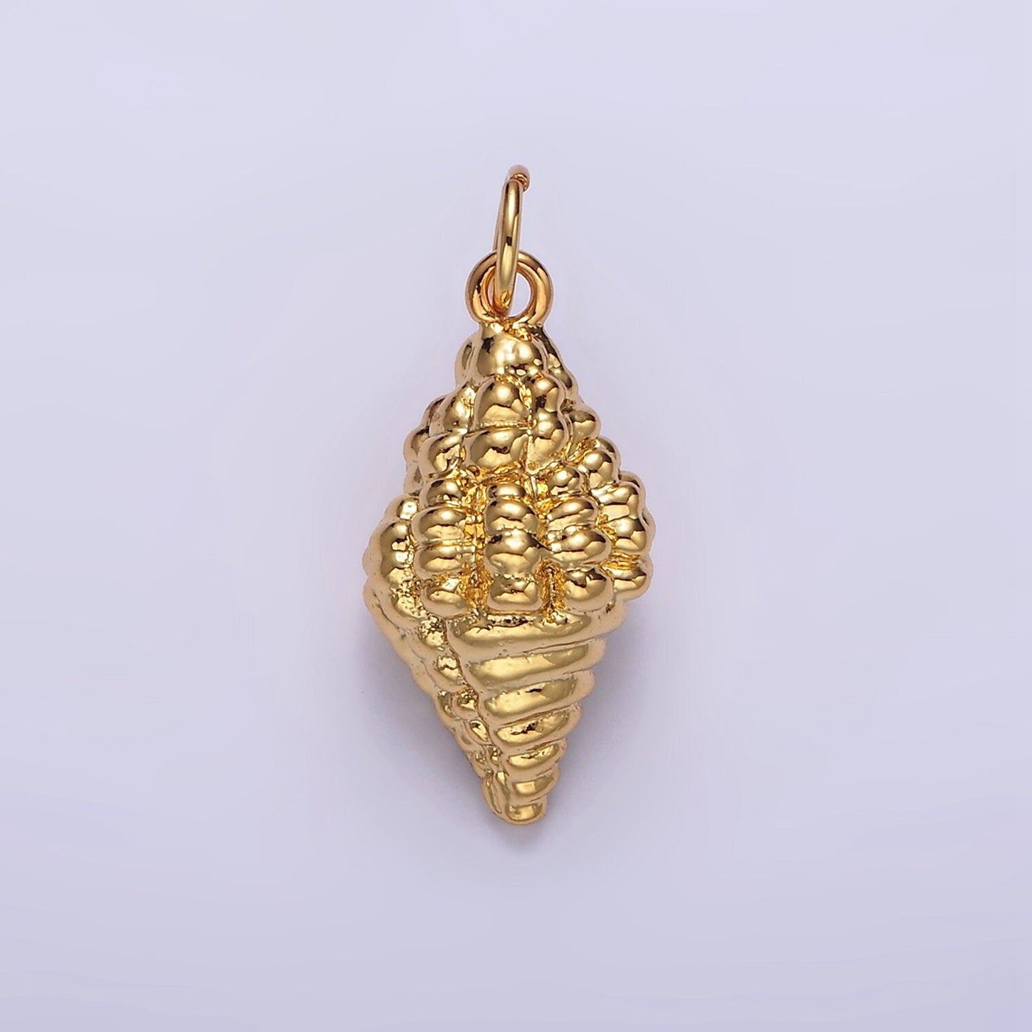 14K Gold Filled 20mm Ocean Clam Sea Shell Add-On Charm in Gold & Silver | N1083 N1084