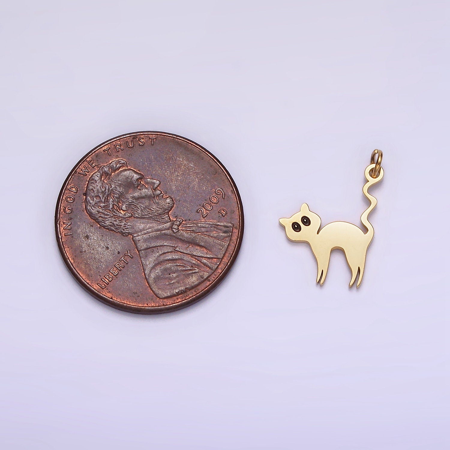 Mini Cat Charms Teeny Tiny Spooky Cute Cat Gothic Halloween Charm Jewelry Findings Witch Black Cat October Jewelry Inspired P1232