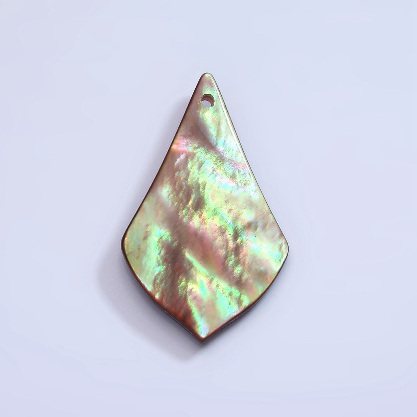 1x Natural Tie Black Abalone shell Triangle disc pendant for Mermaid Beach Under the Sea Jewelry Inspired One of a Kind