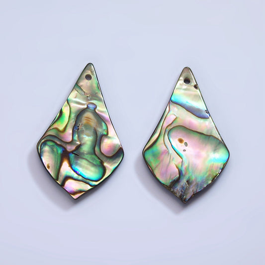 1x Natural Tie Black Abalone shell Triangle disc pendant for Mermaid Beach Under the Sea Jewelry Inspired One of a Kind
