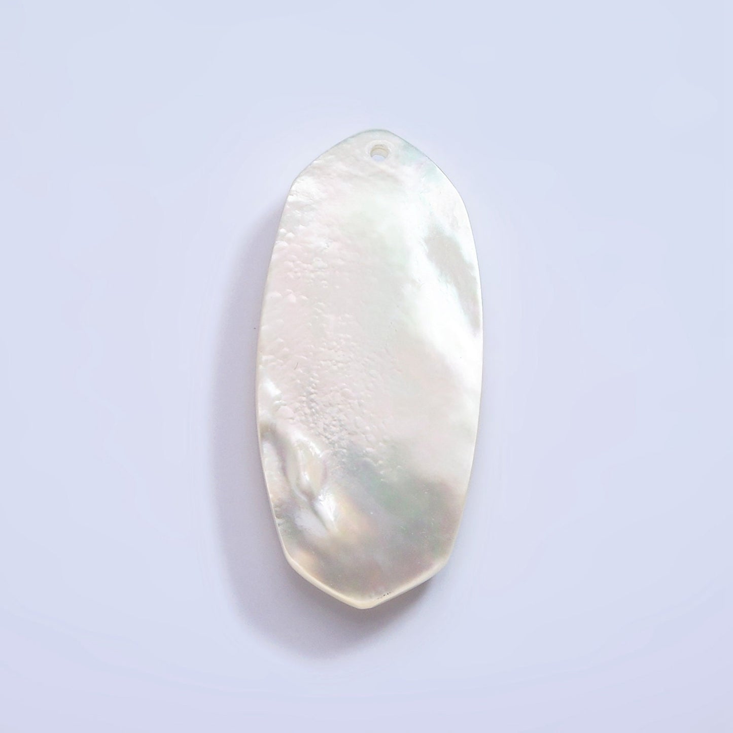 1x 34mm x 20mm drilled Top natural White MOP mother of pearl shell oval bead Charm for Beach Inspired Men Women Jewelry