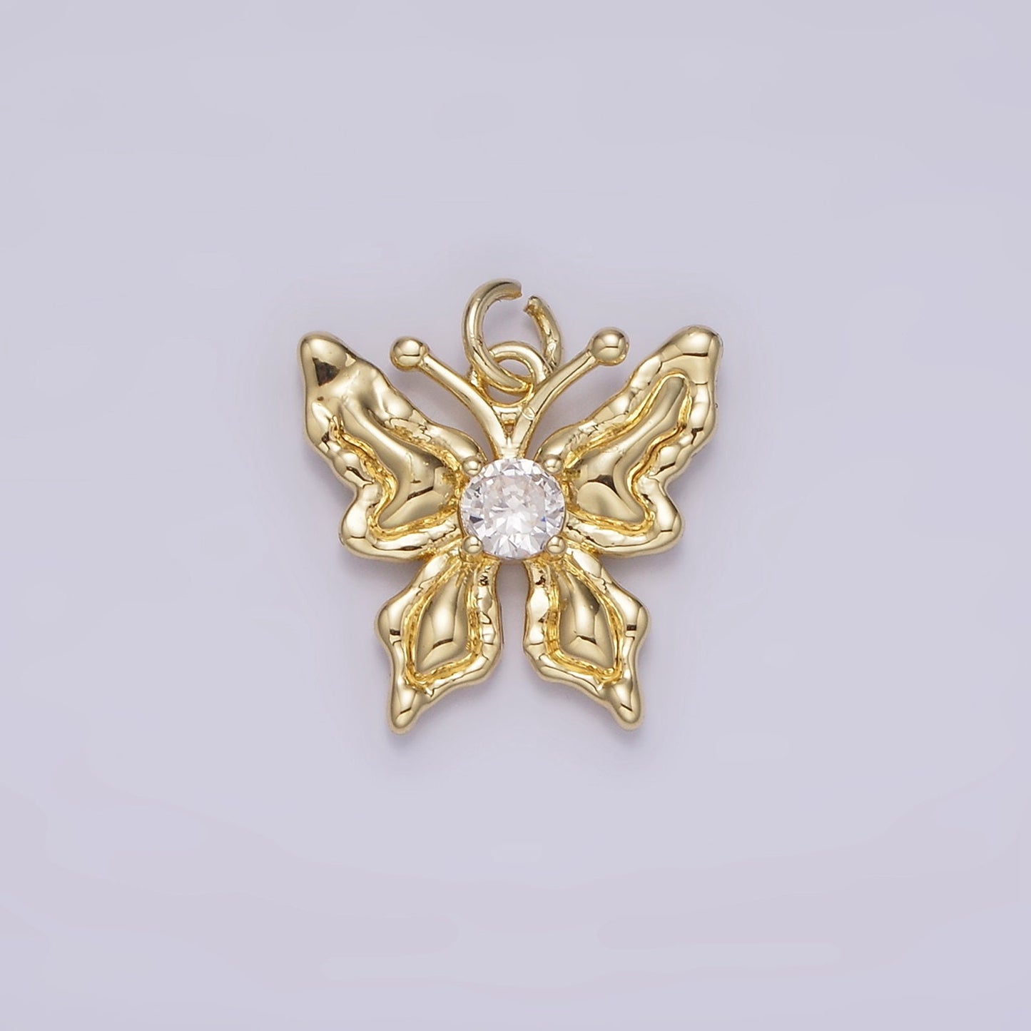 1x Dainty Butterfly Charm Mariposa Charm Insect Animal Lover for Minimalist jewelry Everyday Wear AG-206