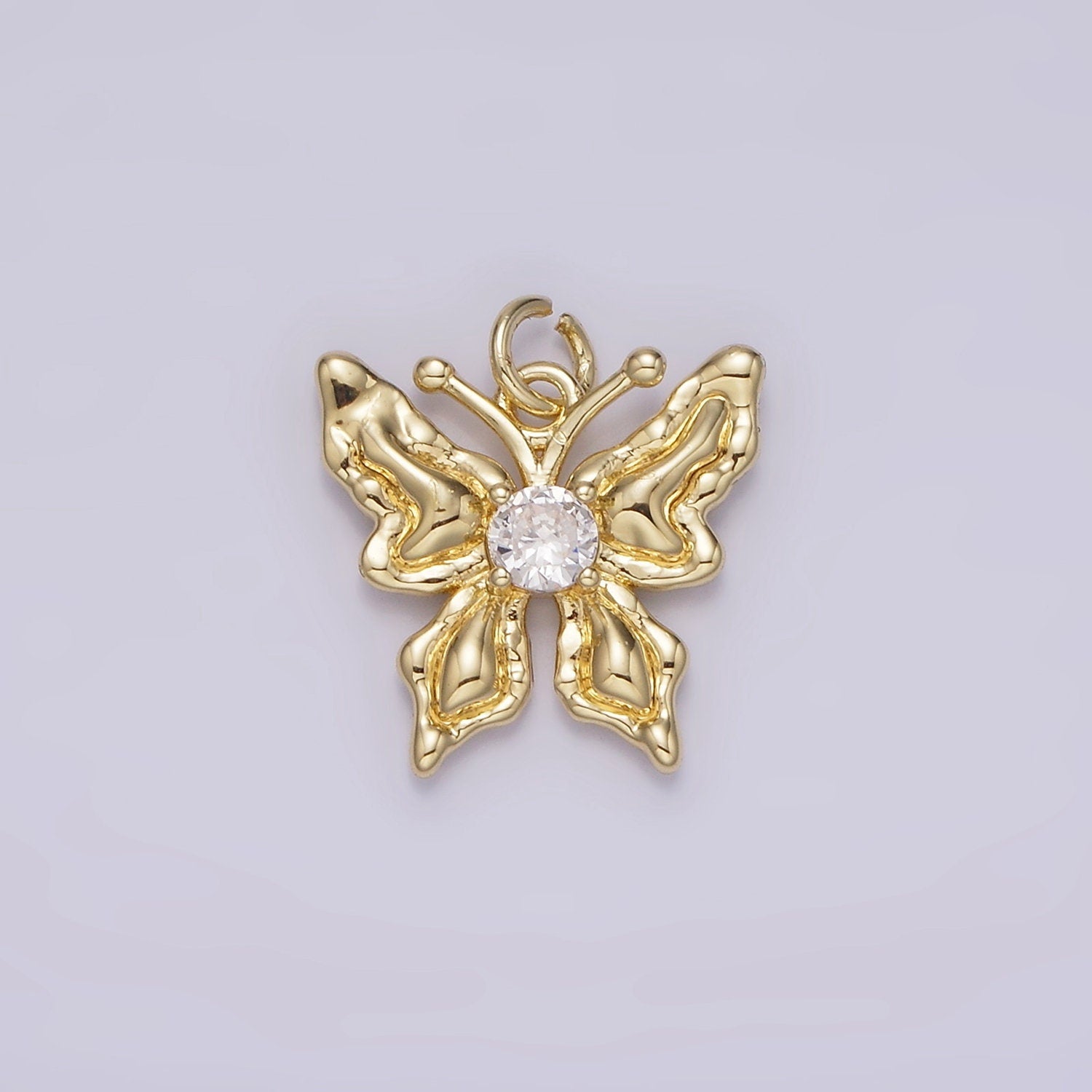 1x Dainty Butterfly Charm Mariposa Charm Insect Animal Lover for Minimalist jewelry Everyday Wear AG-206