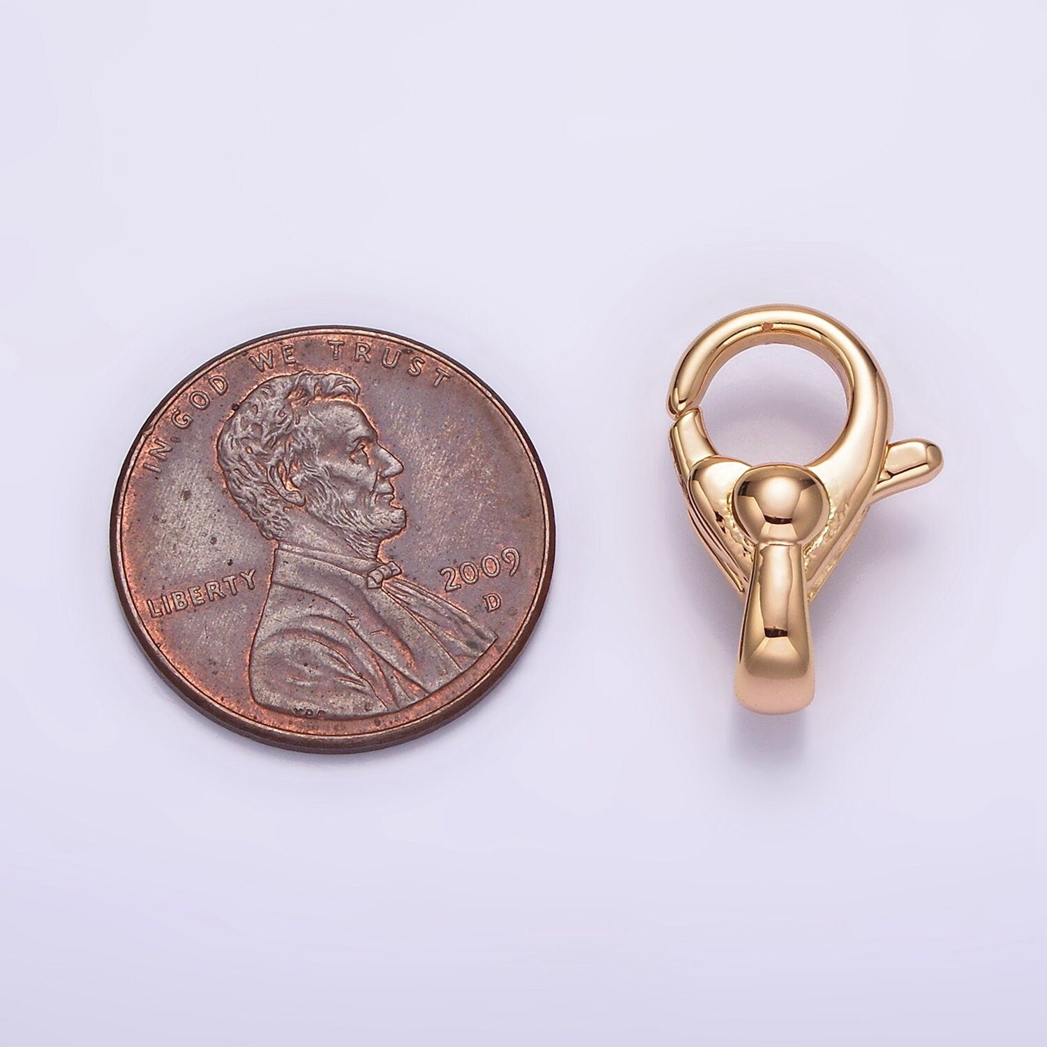 1pc Mini Wholesale Lobster Clasp 14k Gold Filled Head Lobster Claw for Jewelry Making 17.4 x 10.9 mm Z-521