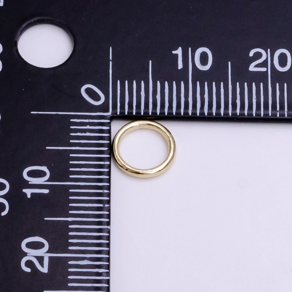 Soldered O Ring 6mm, 8mm 19 Gauge Close Jump Ring Jewelry Making Supply Pack | Z908 Z909