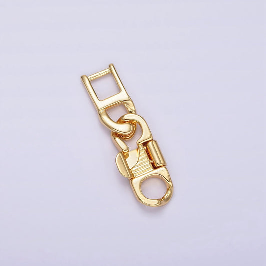 14K Gold Filled Snap Lock Minimalist Jewelry Closure Findings Supply Set | Z-756