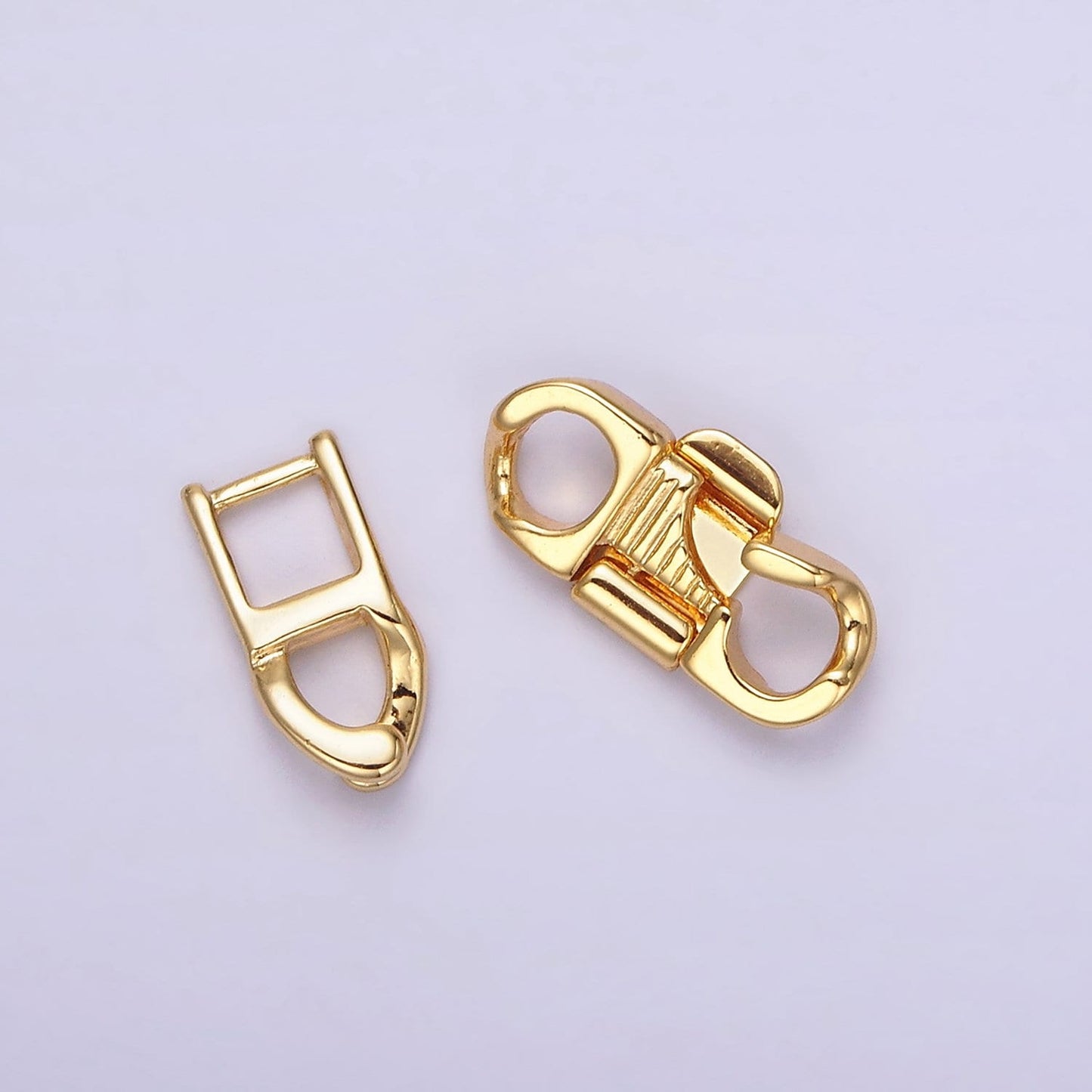 14K Gold Filled Snap Lock Minimalist Jewelry Closure Findings Supply Set | Z-756
