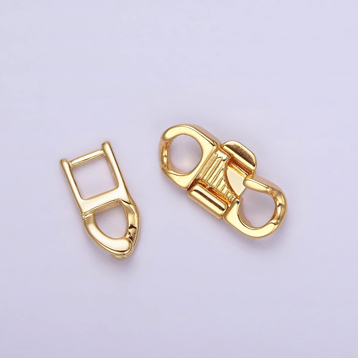 14K Gold Filled Snap Lock Minimalist Jewelry Closure Findings Supply Set | Z-756