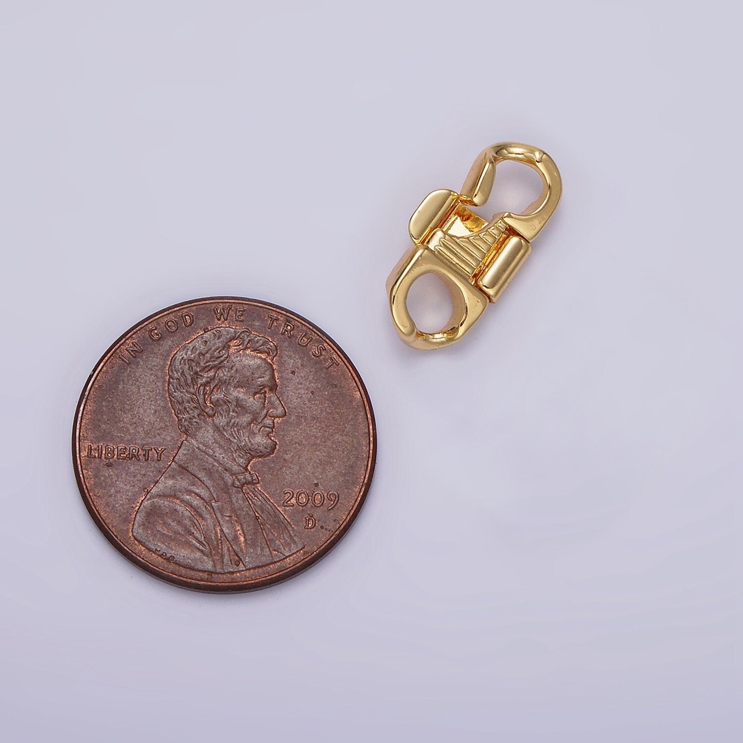 14K Gold Filled Snap Lock Minimalist Jewelry Closure Findings Supply Set | Z-756