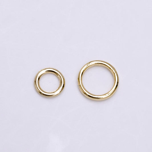 Soldered O Ring 6mm, 8mm 19 Gauge Close Jump Ring Jewelry Making Supply Pack | Z908 Z909