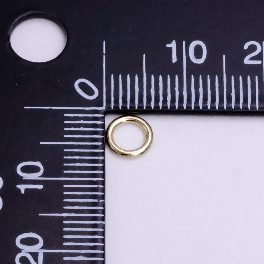 Soldered O Ring 6mm, 8mm 19 Gauge Close Jump Ring Jewelry Making Supply Pack | Z908 Z909