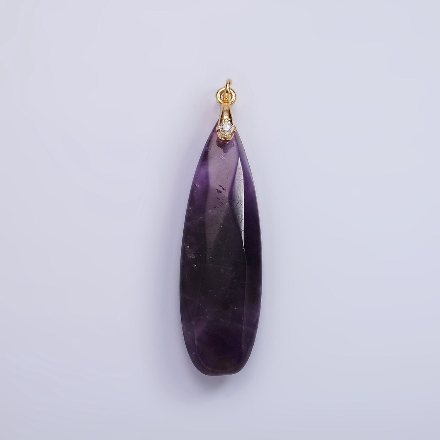 High Quality Smooth Teardrop Briolette Beads Natural Gemstone Amethyst, Rose Quartz, Lapiz Lazuli, Tiger Eye Pendant Dangle Charm AC921