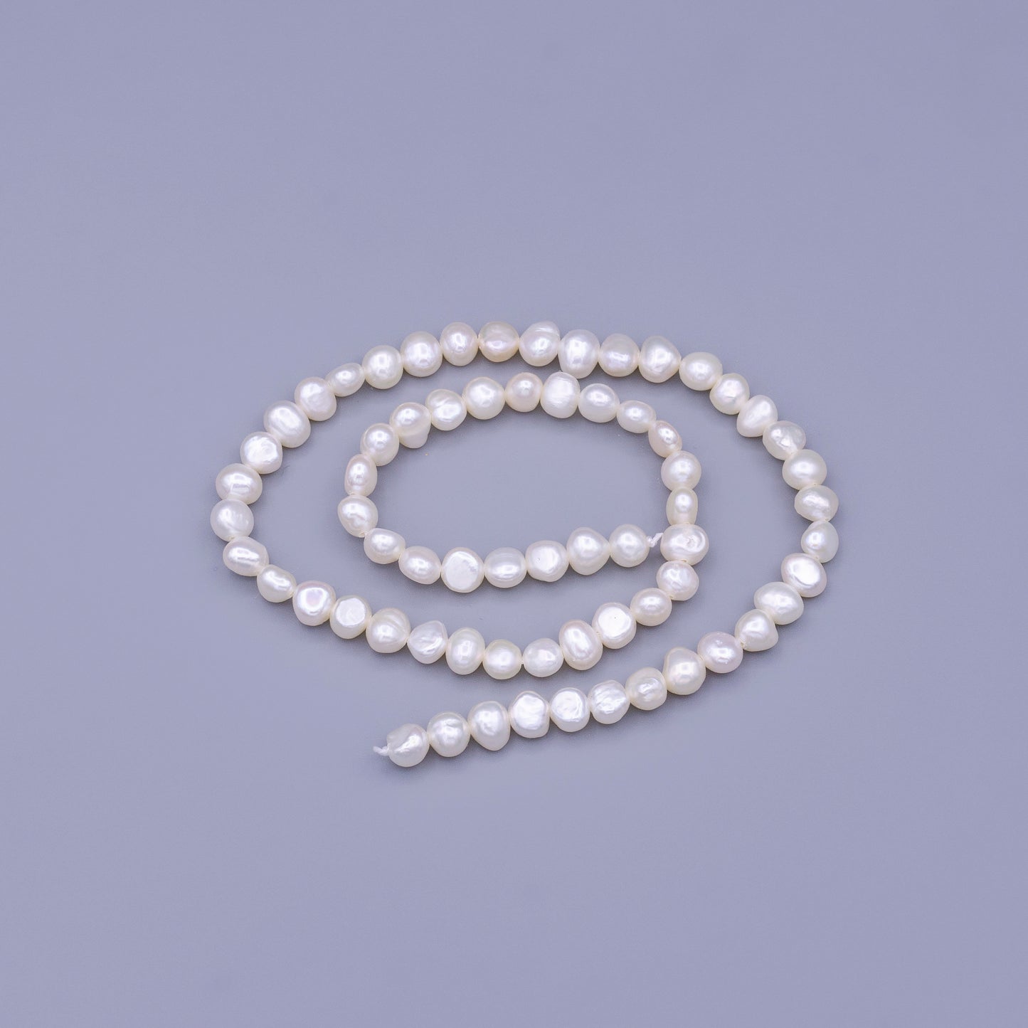 AAA Small potato freshwater pearls, loose pearls beading supplies Pearl Jewelry by Strand Wholesale Pearl 6mm WA-1670