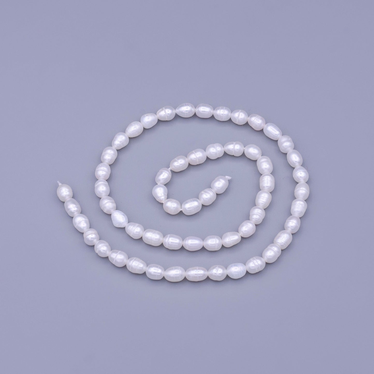 AAA Natural Freshwater Pearl Beads 4.8mm, Rice Shape Beads, White Beads, Great Quality pearl Beads Full strand Pearl Loose Beads WA-1668