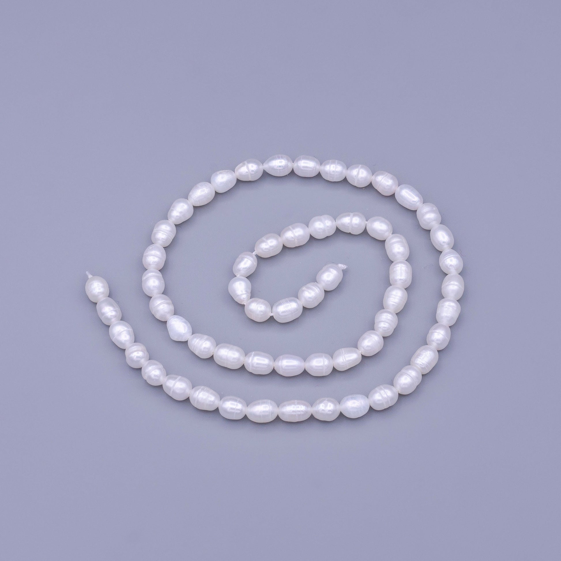 AAA Natural Freshwater Pearl Beads 4.8mm, Rice Shape Beads, White Beads, Great Quality pearl Beads Full strand Pearl Loose Beads WA-1668