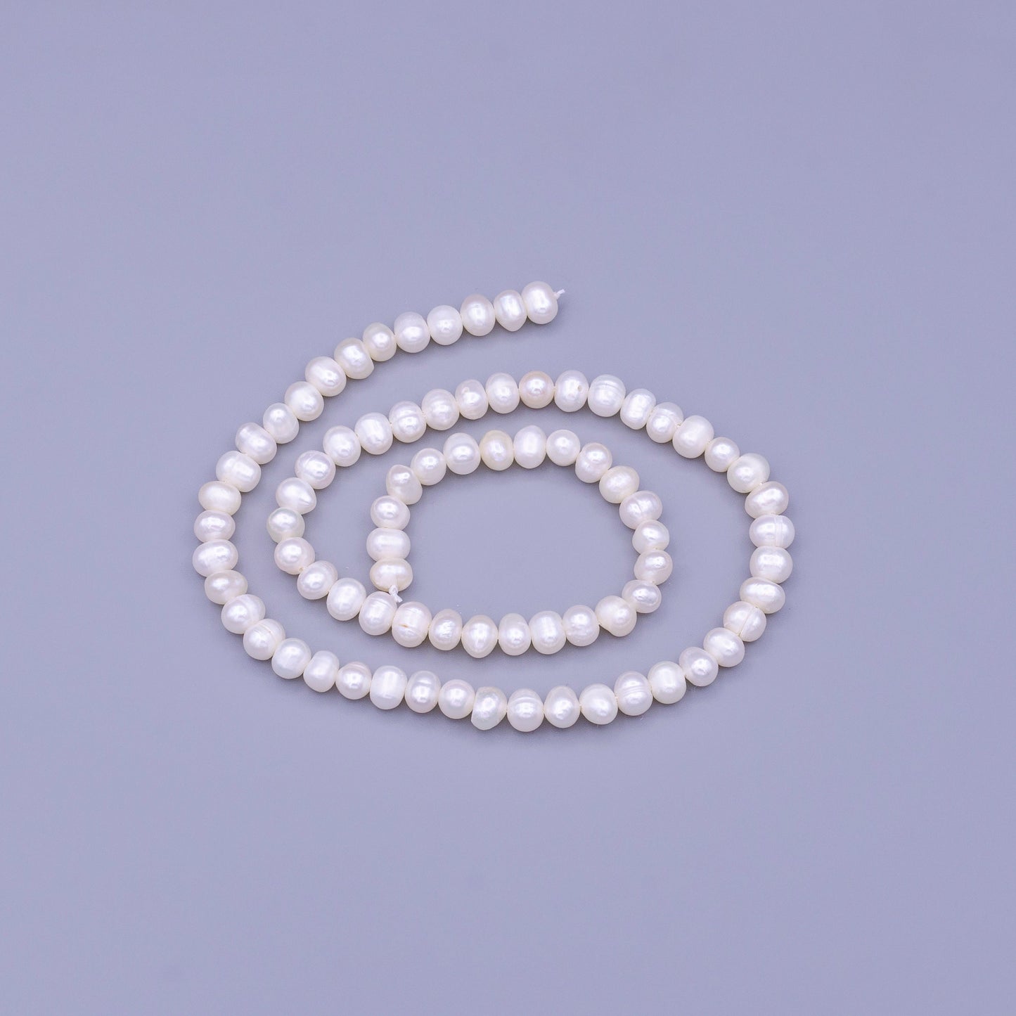 Wholesale 5.8 mm Mini Seed Pearl Beads Natural White Color Potato Freshwater Pearls Genuine Freshwater Pearl Seed Pearls by Strand WA1665