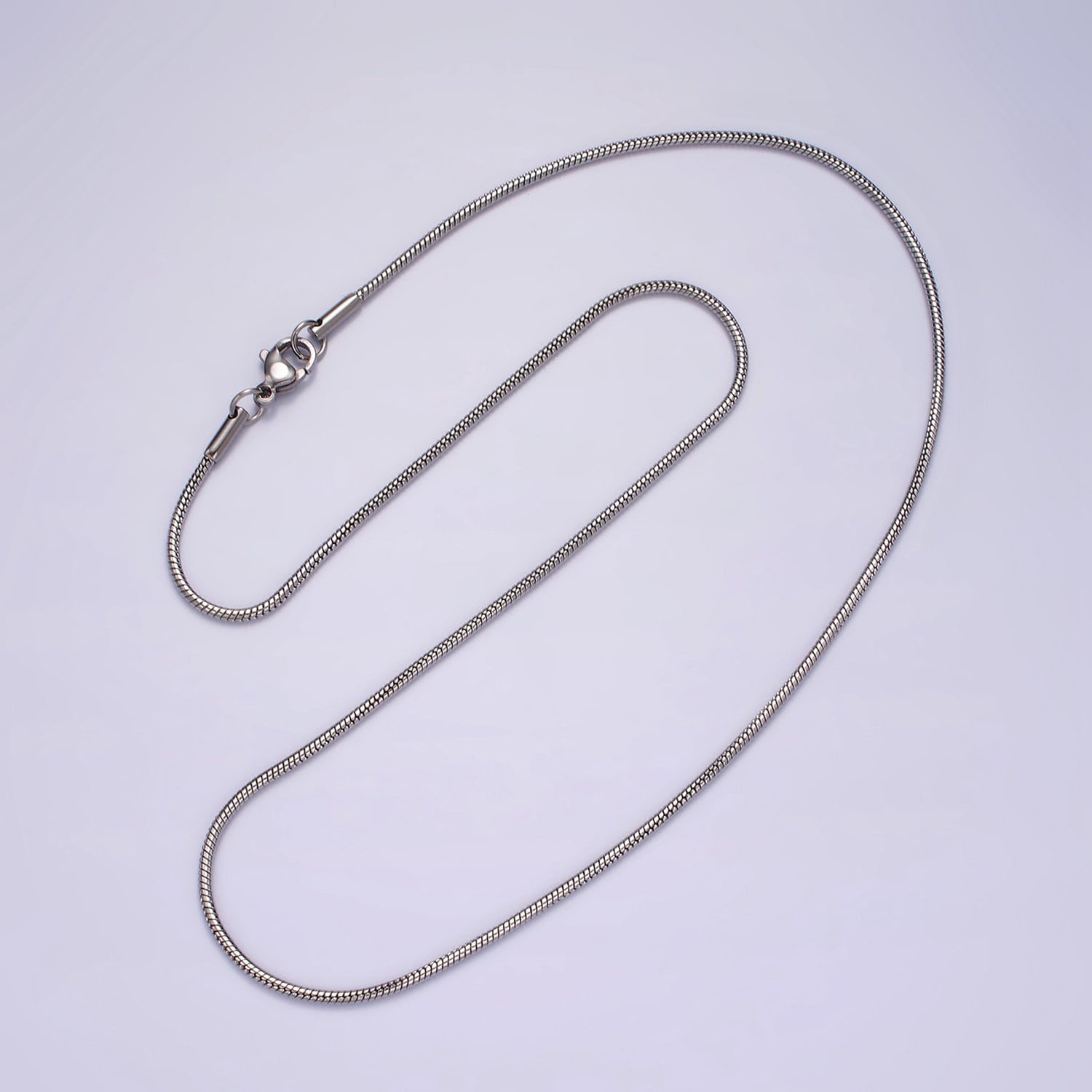 Stainless Steel 1.5mm Snake Chain 18 Inch Layering Necklace | WA-2263