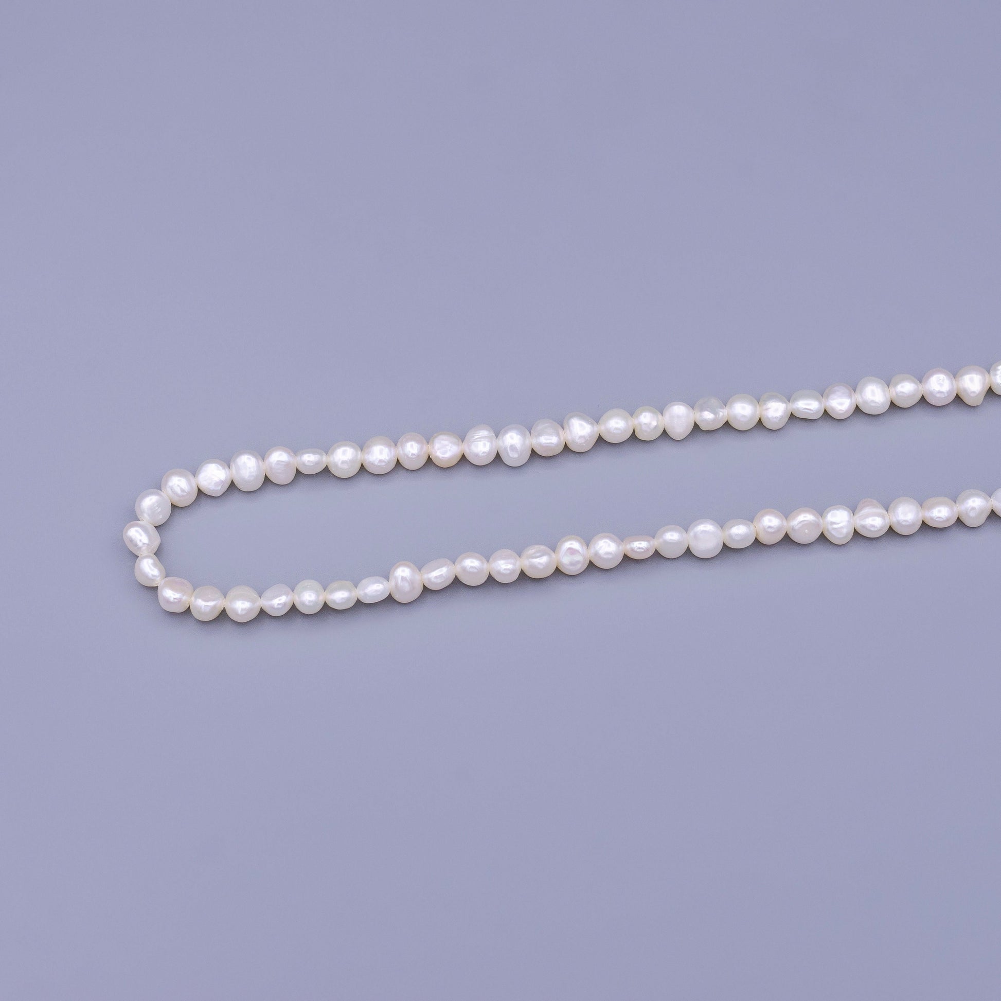 AAA Small potato freshwater pearls, loose pearls beading supplies Pearl Jewelry by Strand Wholesale Pearl 6mm WA-1670
