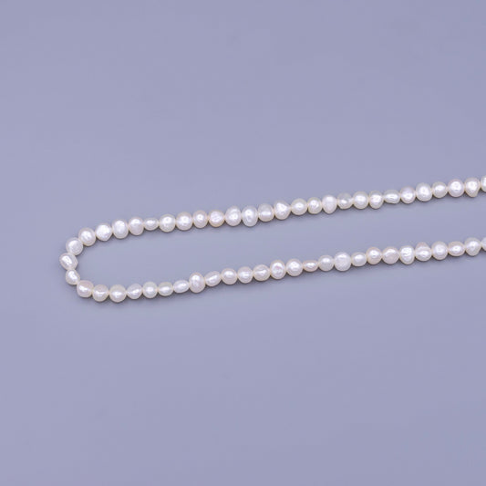 AAA Small potato freshwater pearls, loose pearls beading supplies Pearl Jewelry by Strand Wholesale Pearl 6mm WA-1670