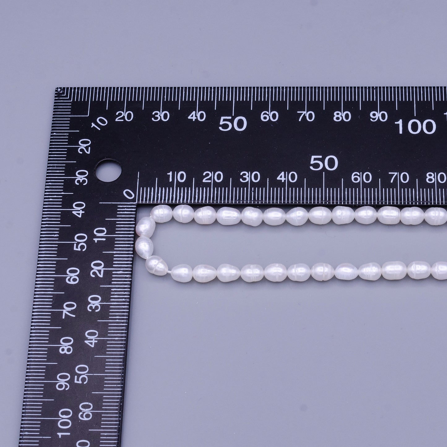 AAA Natural Freshwater Pearl Beads 4.8mm, Rice Shape Beads, White Beads, Great Quality pearl Beads Full strand Pearl Loose Beads WA-1668