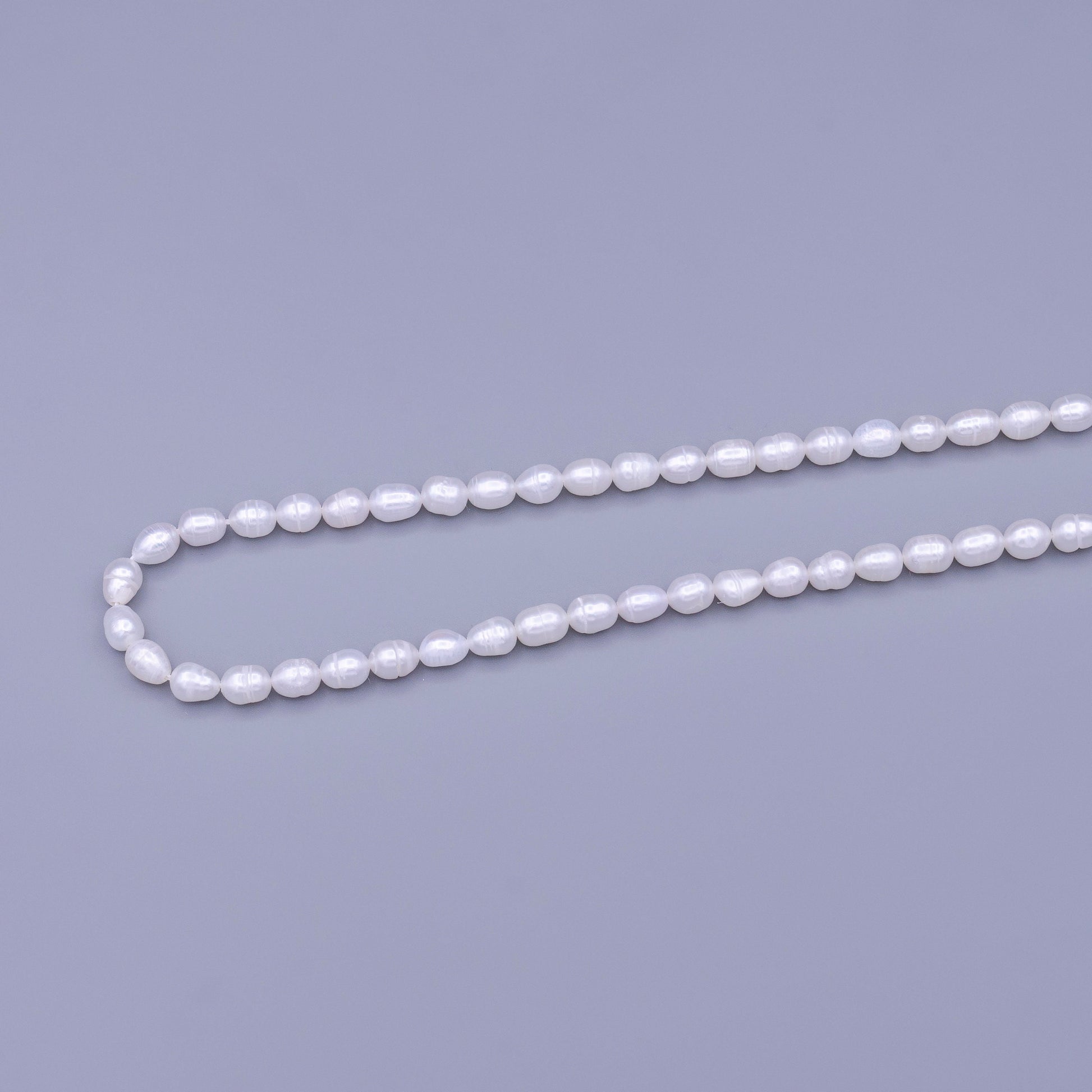 AAA Natural Freshwater Pearl Beads 4.8mm, Rice Shape Beads, White Beads, Great Quality pearl Beads Full strand Pearl Loose Beads WA-1668