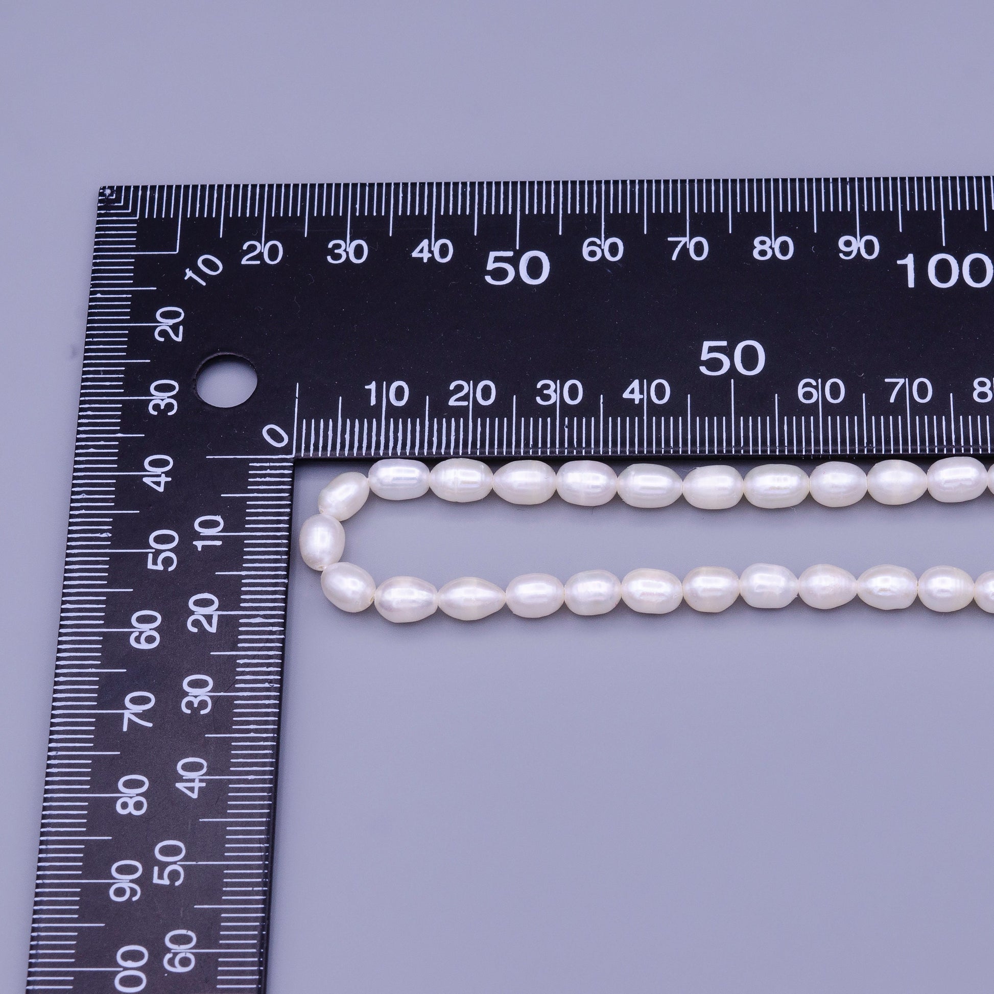 Grade AAA High Quality Natural Freshwater Baroque Seed Nugget Keshi Pearl Beads - White - approx 5 mm Length approx 14" strand WA1664