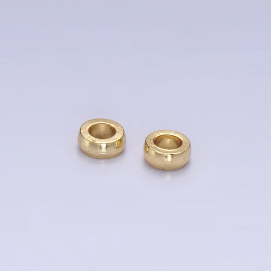 14K Gold Filled 2.5mm Rhondelle Mini Minimalist Bead | B876