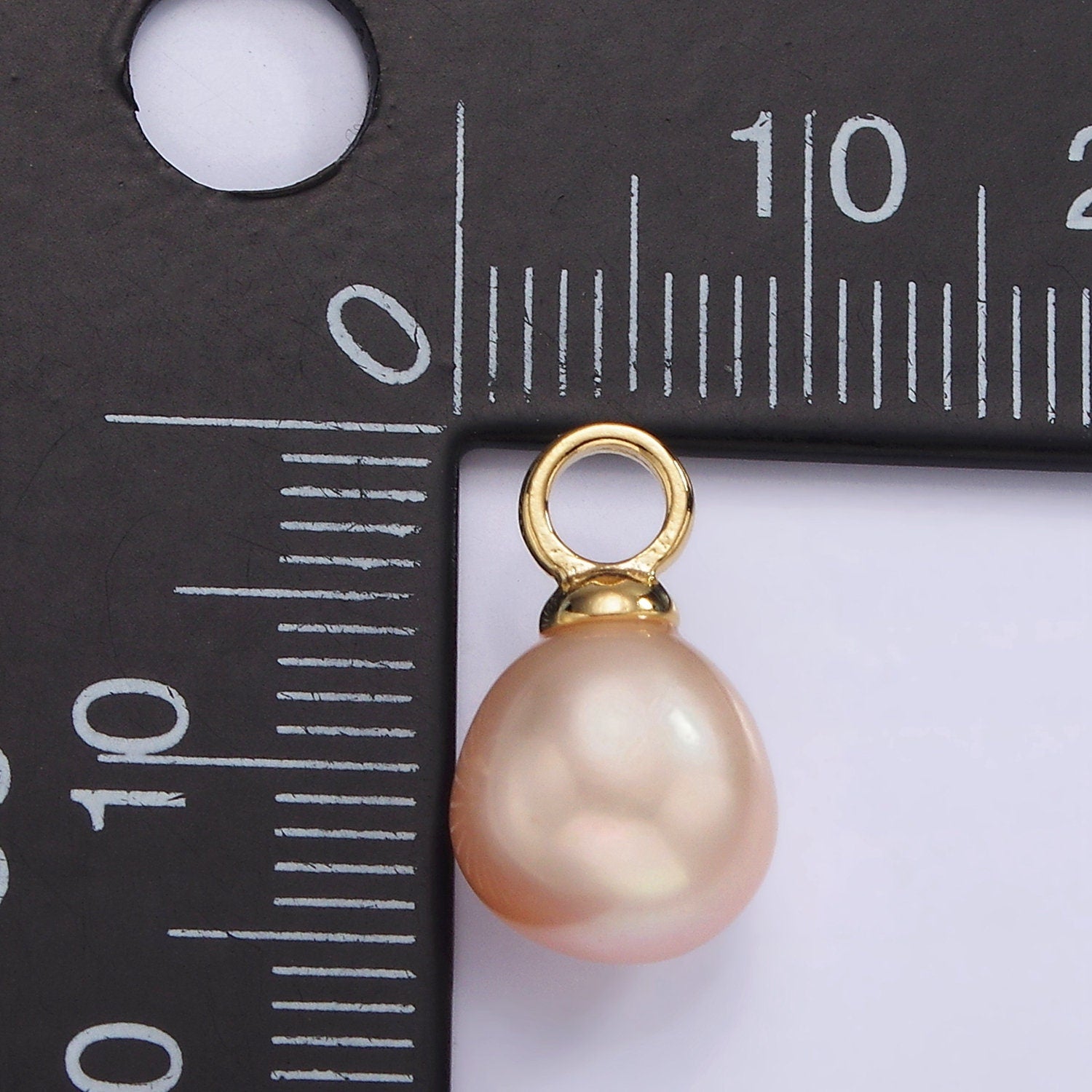 Pear Freshwater Pearls AA Quality Natural Pink Peach Color 16.5mm Necklace Pendant Earring Charm for Jewelry Making Supply P1661