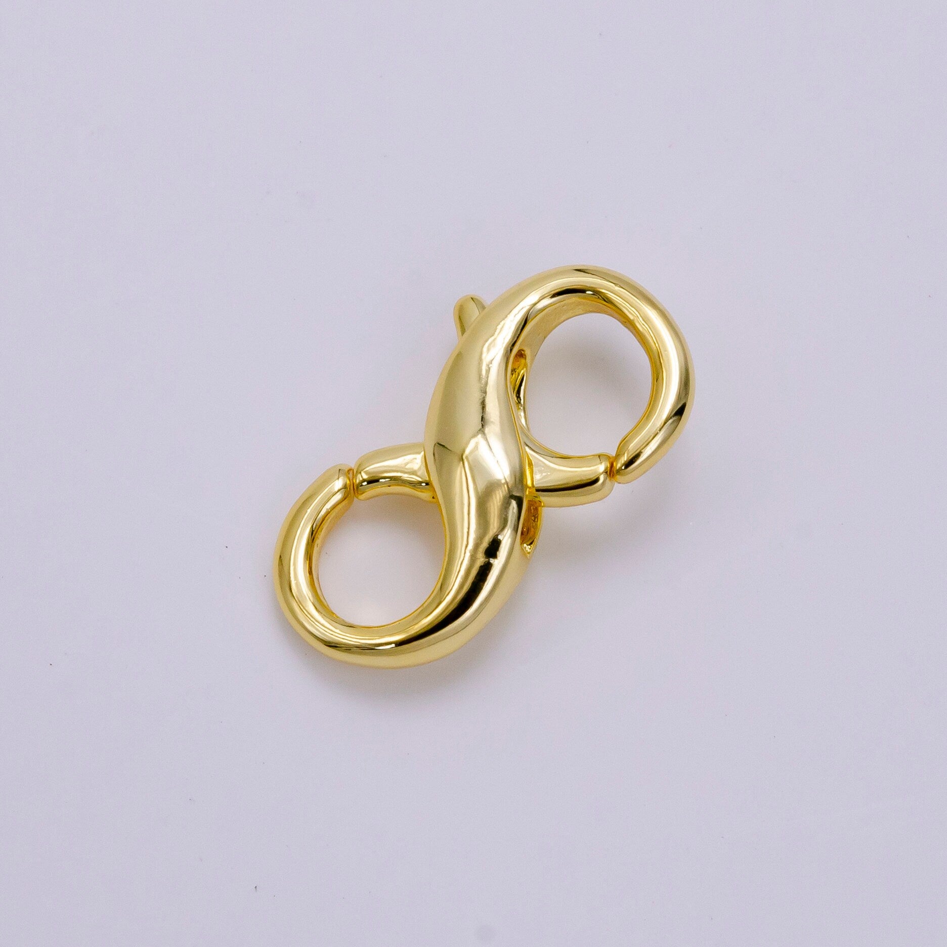 14K Gold Filled 18mm Double Lobster Claw Clasps Jewelry Finding Supply in Gold & Silver | Z-683