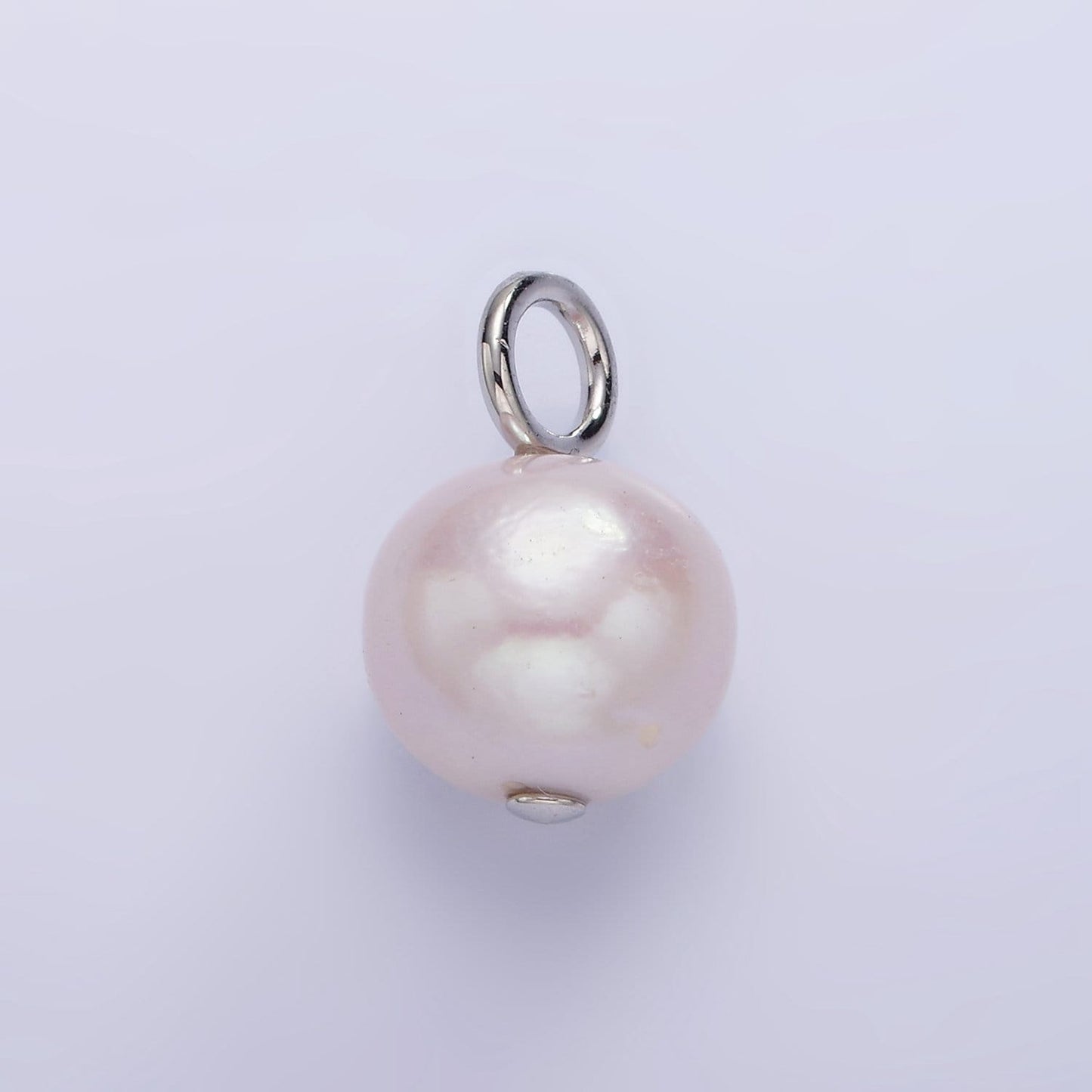 14K Gold Filled Pearl White, Light pink with Gold and Silver Bail | P-1690~P-1691