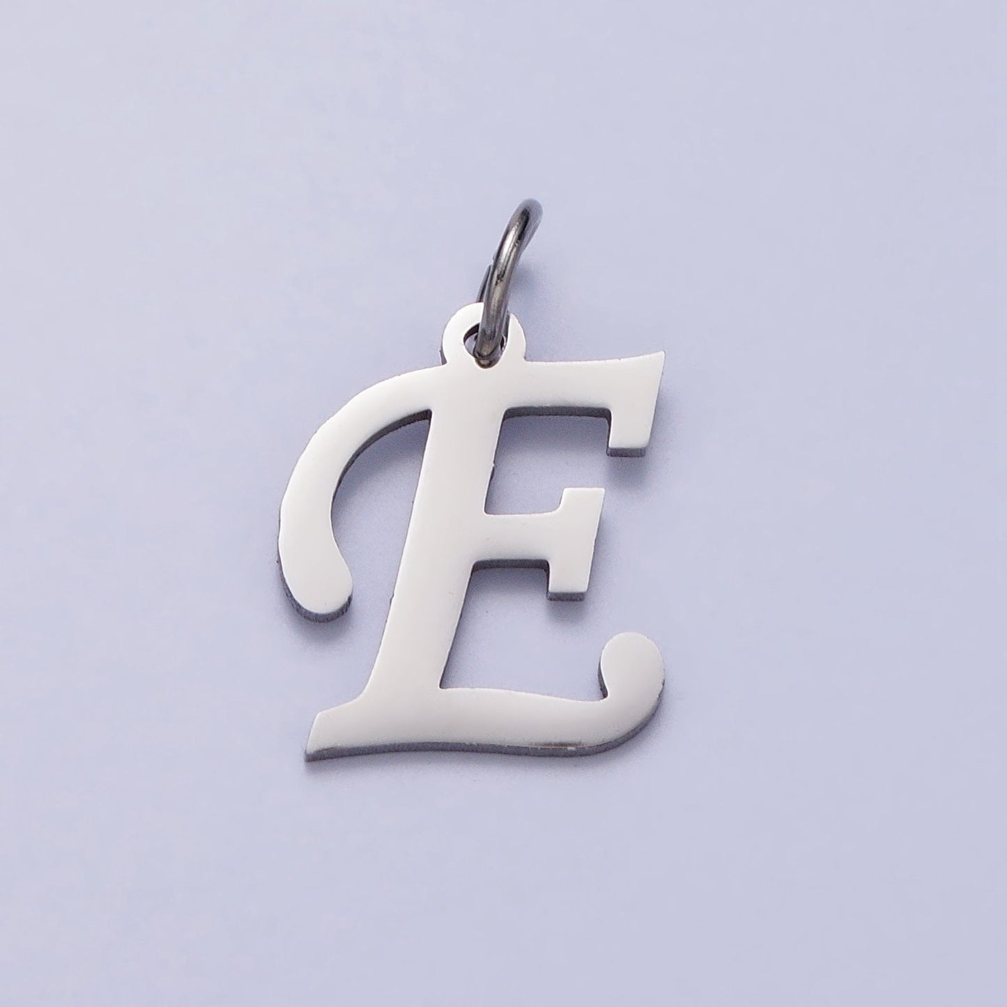 Stainless Steel Script Cursive Initial Letter Pendant Necklace Silver Letter Charm Necklace Custom Initial Necklace Supply for Jewelry A638