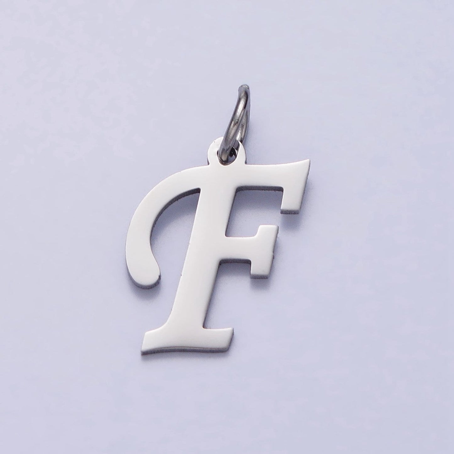 Stainless Steel Script Cursive Initial Letter Pendant Necklace Silver Letter Charm Necklace Custom Initial Necklace Supply for Jewelry A638