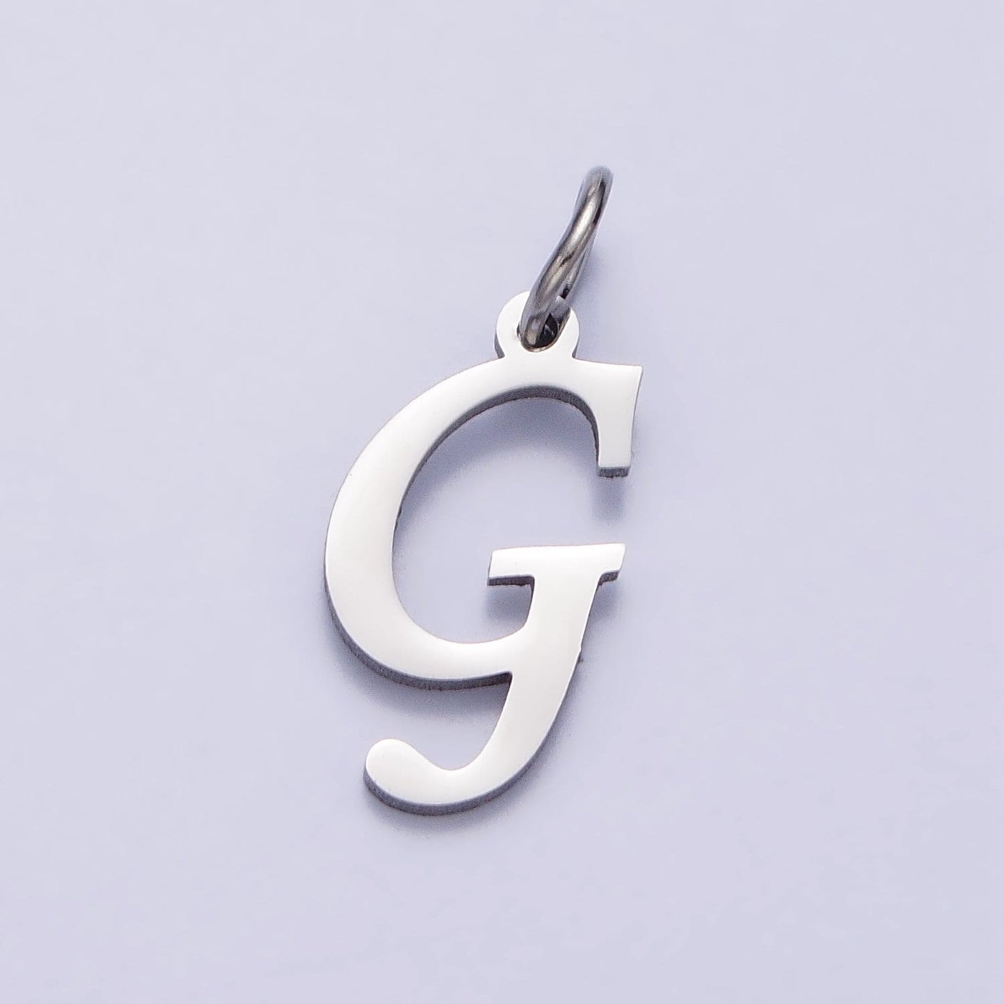 Stainless Steel Script Cursive Initial Letter Pendant Necklace Silver Letter Charm Necklace Custom Initial Necklace Supply for Jewelry A638