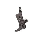 24k Gold Filled Micro Paved CZ Star Texas Cowboy Boots Charm in Gold, Silver, Black Cowgirl Ranch Inspired | C-247