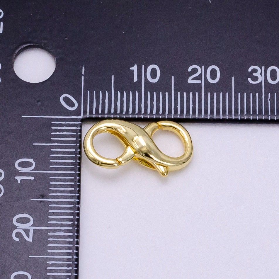 14K Gold Filled 18mm Double Lobster Claw Clasps Jewelry Finding Supply in Gold & Silver | Z-683