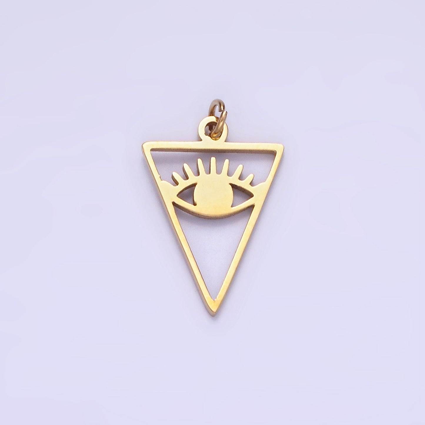 Stainless Steel 16mm Blue Eye in Triangle | P-936