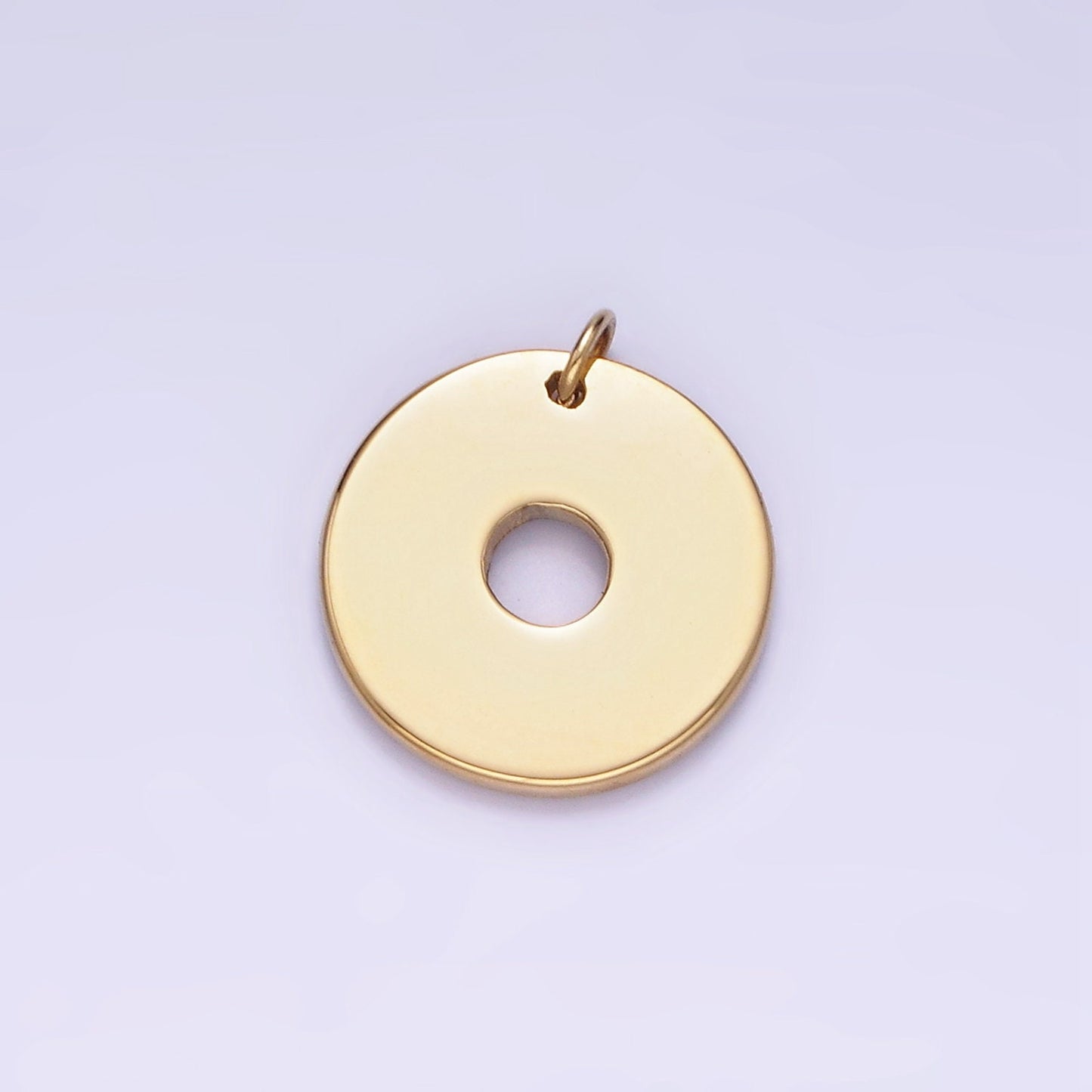 Stainless Steel 13mm Open Donut Round Minimalist Charm | P-934