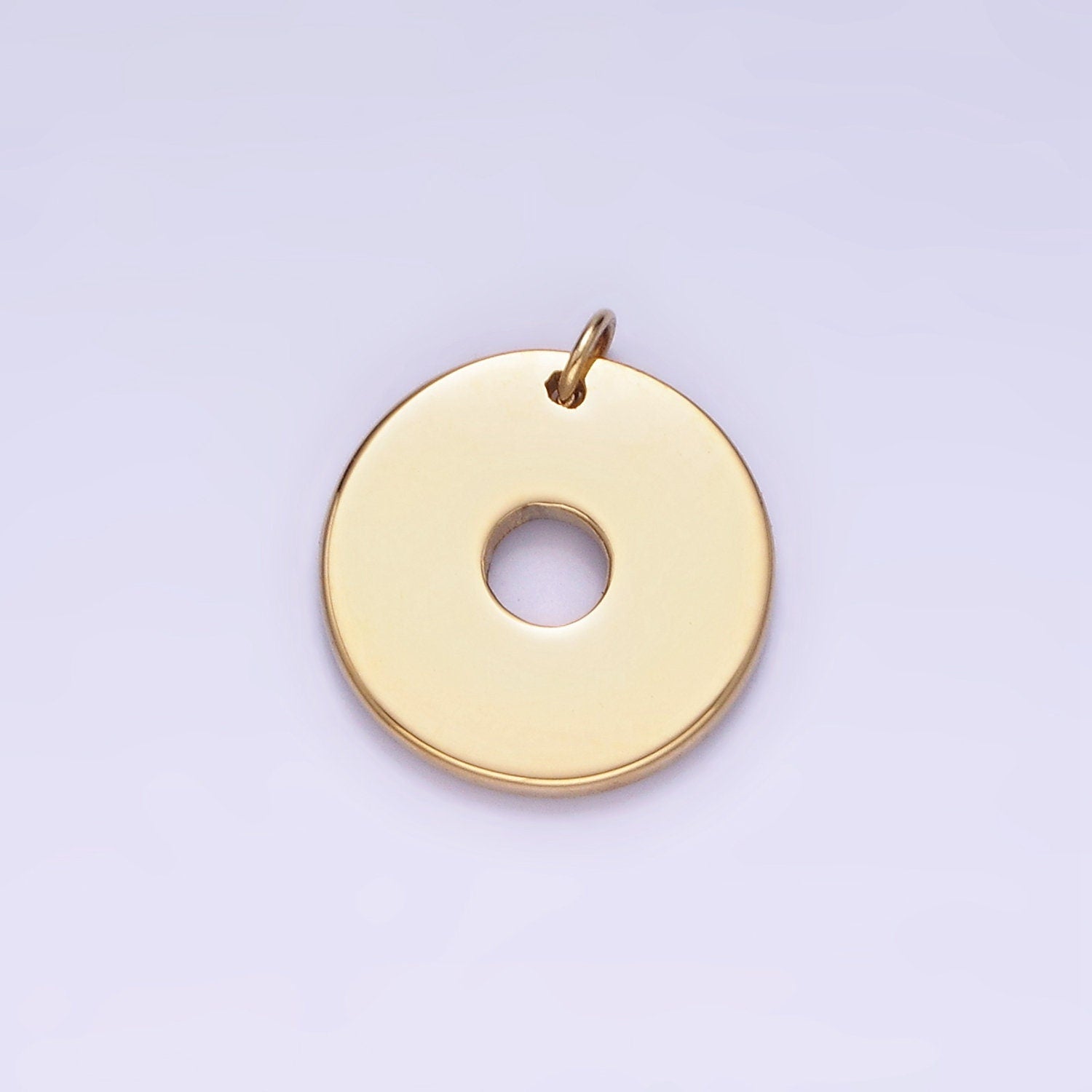 Stainless Steel 13mm Open Donut Round Minimalist Charm | P-934