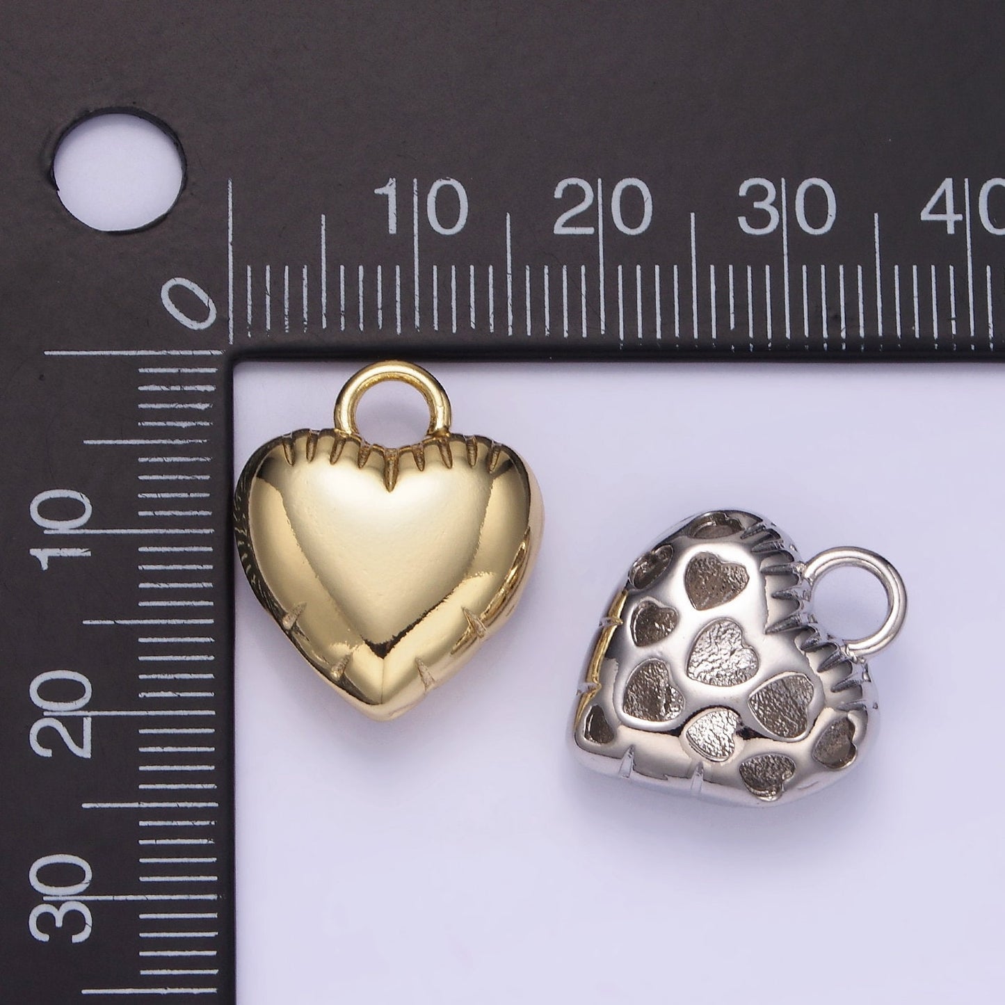 Mini Heart Balloon Charm 14K Gold Filled Love Pendant | W-499