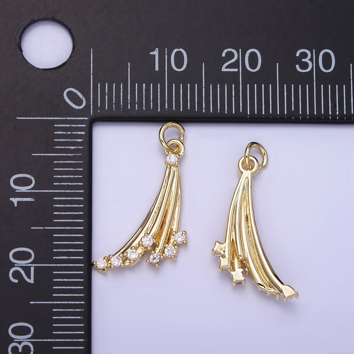 14K Gold Filled Vintage Shooting Stars Charm add-on | AG-675