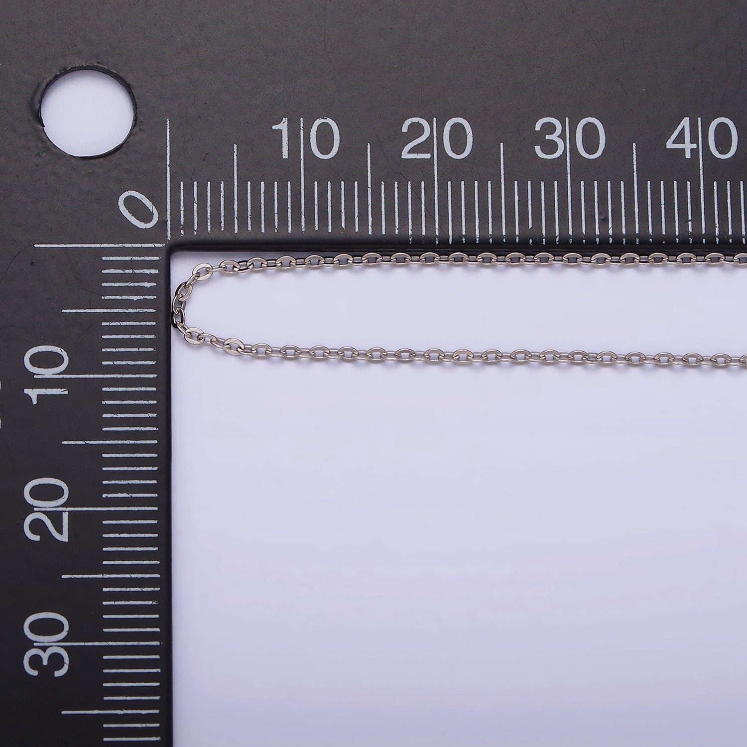 Necklace S925 Sterling Silver 1.5mm Dainty Cable 15.5 Inch Choker Chain Necklace | WA-1987