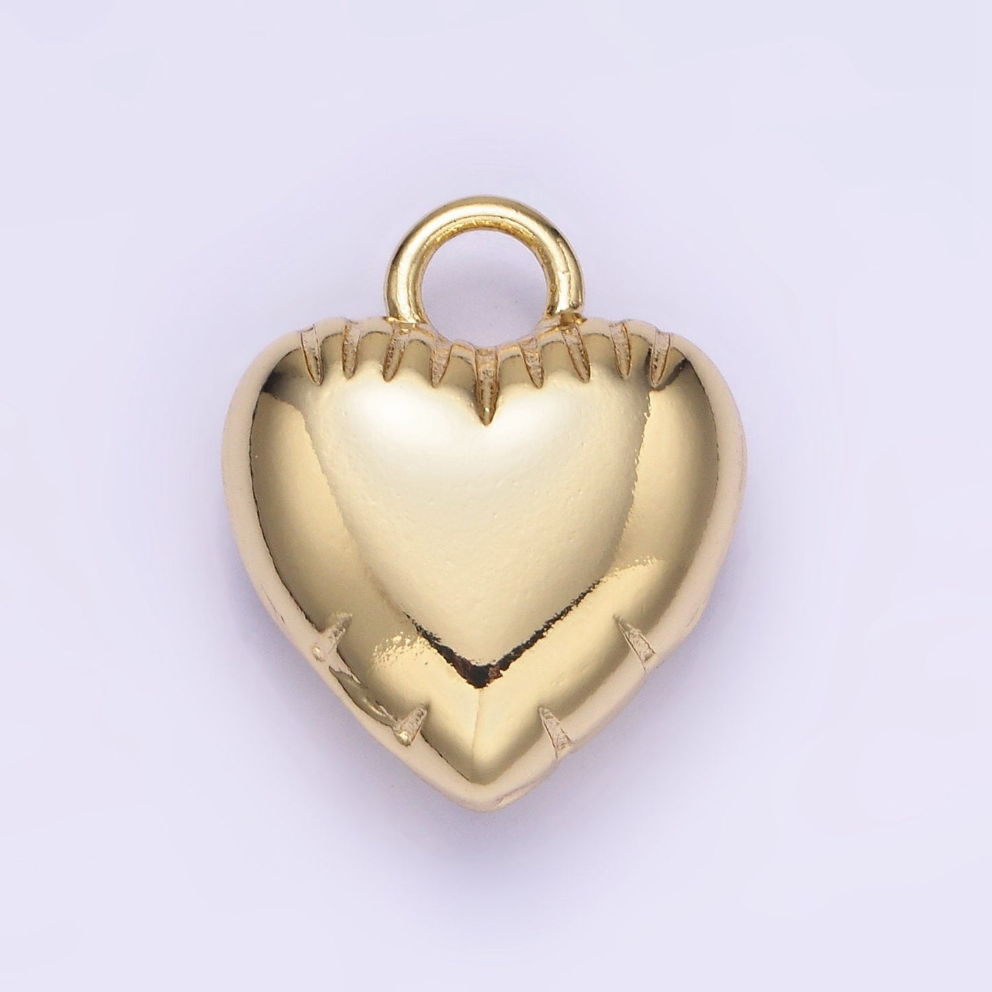 Mini Heart Balloon Charm 14K Gold Filled Love Pendant | W-499