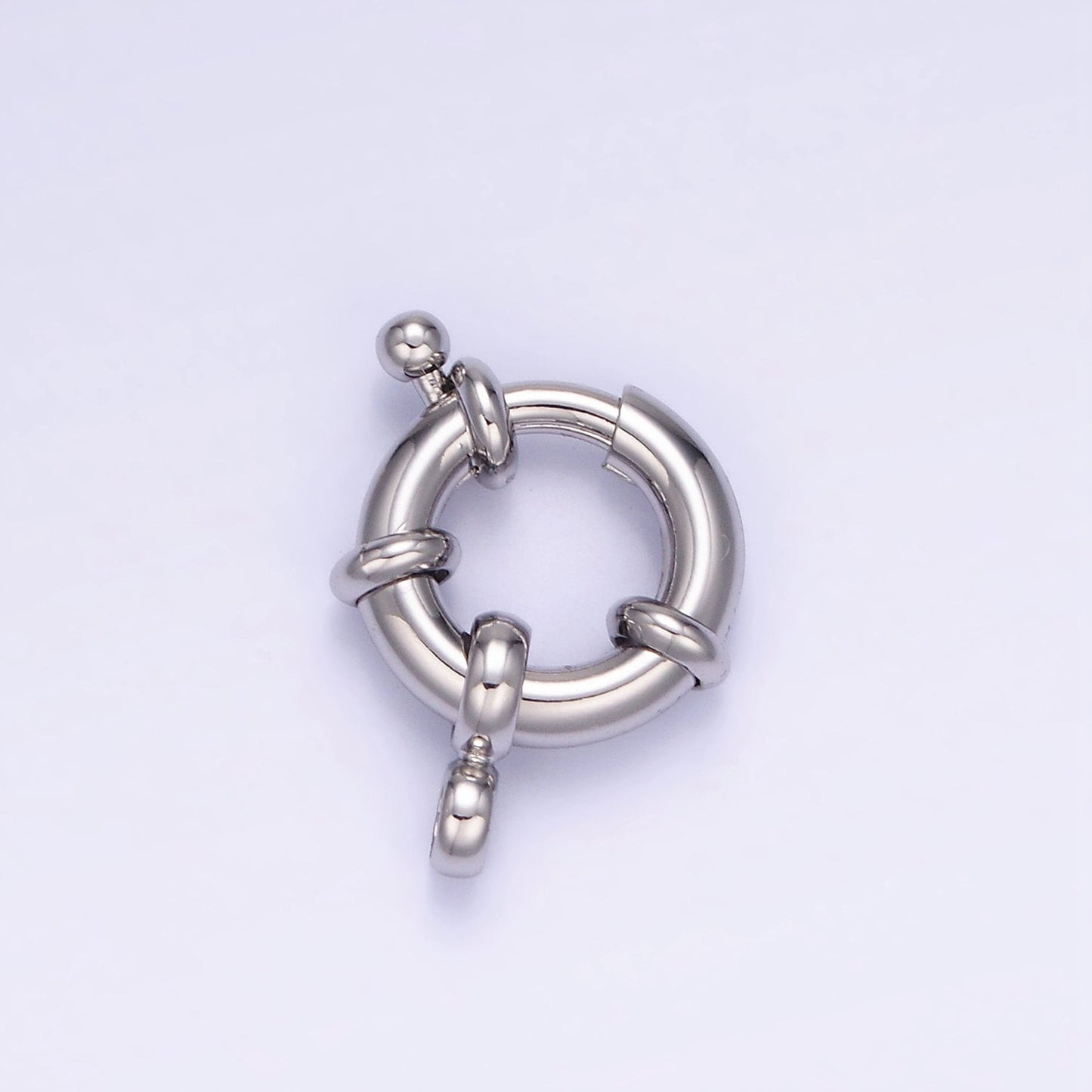 1x Gold Sailor Clasp, Large Spring Ring Include Loops 9, 10 mm, Necklace Bracelet Component supply for jewelry making