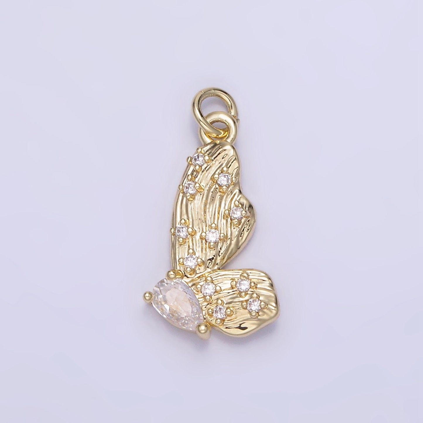 Mini 14k Gold Filled Butterfly Pendant Necklace Bracelet Earring Charms, Animal Lover Mariposa Charm AG719
