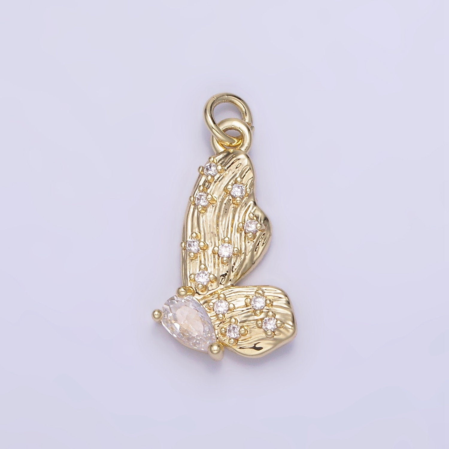 Mini 14k Gold Filled Butterfly Pendant Necklace Bracelet Earring Charms, Animal Lover Mariposa Charm AG719
