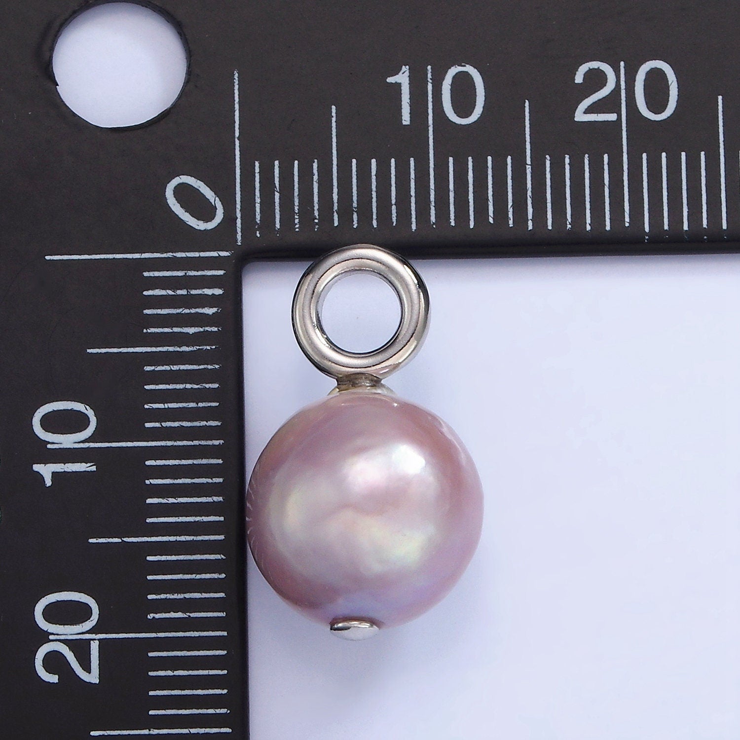 Mauve Purple Fresh Water Pearl Round Baroque Charm Genuine Freshwater Mermaid Pearls Pendant P1701