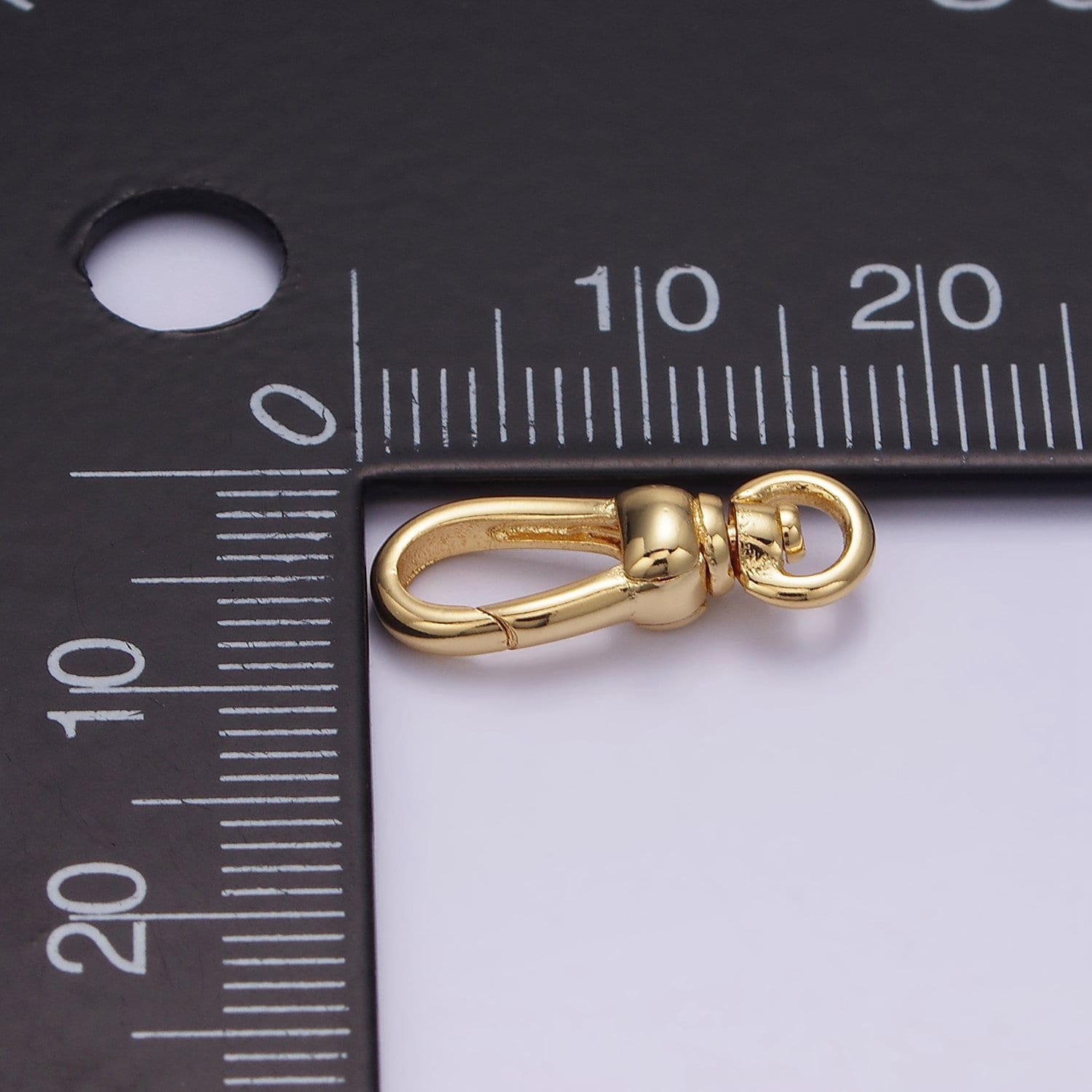 14K Gold Filled Push Spring Gate Swivel Clasps Findings Self Closing Triggerless | Z729